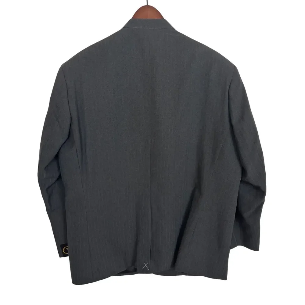 NWT Weaverland Collection Charcoal Gray Clerical Suit Blazer Jacket Men's 46S